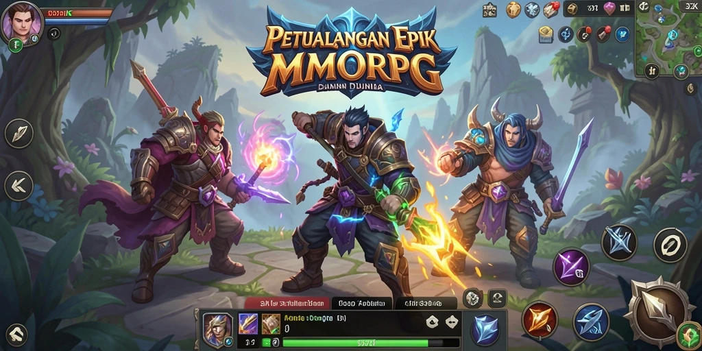 Tampilan gameplay 33ZK yang penuh aksi dalam dunia MMORPG.