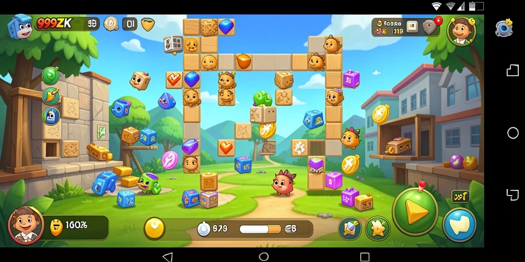 Gameplay seru dan menantang dari 999ZK dalam permainan Puzzle.