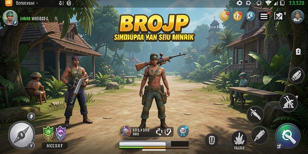 Tampilan gameplay BROJP yang menakjubkan dan interaktif.