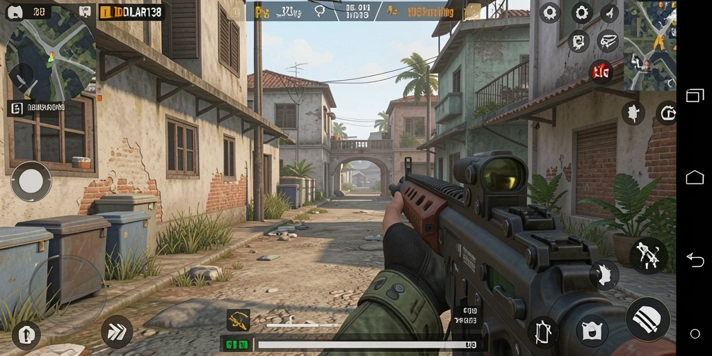 Gameplay menegangkan dalam DOLAR138 dengan aksi FPS yang intens.