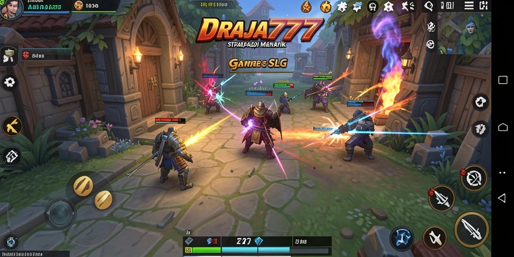 Tangkapan layar gameplay DRAJA777 menampilkan strategi menarik dalam pertempuran.