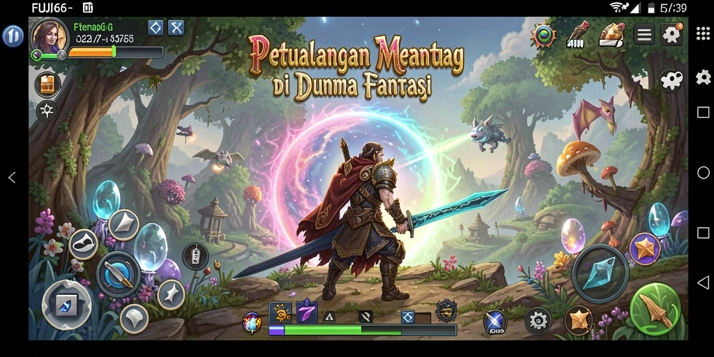 Screenshot utama FUJI66 menampilkan gameplay petualangan yang seru.