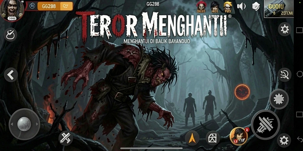 Gameplay mendebarkan di dalam kegelapan horor.