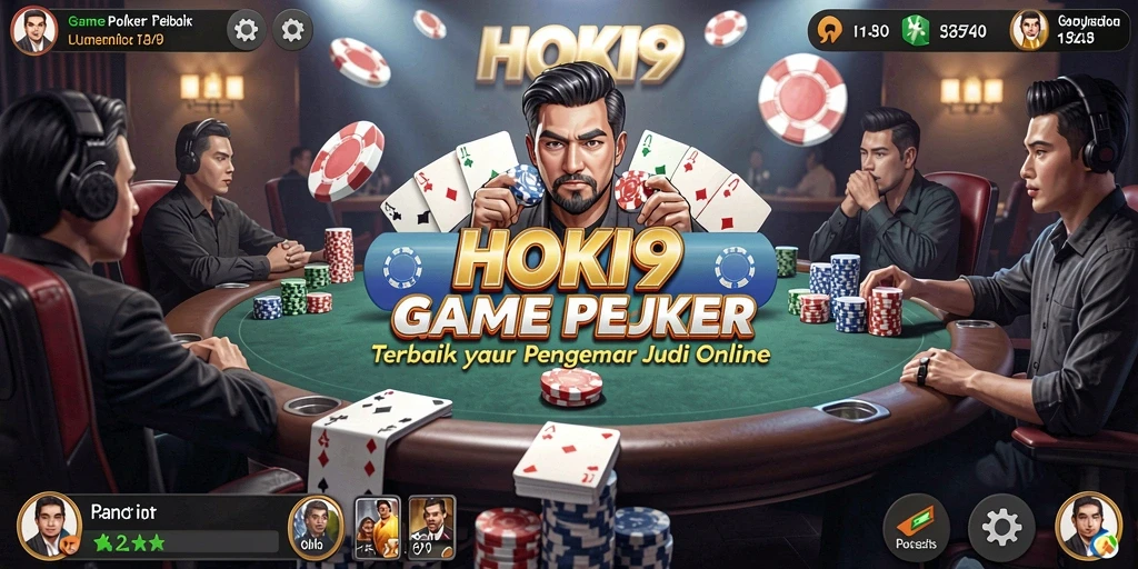 Tampilan menarik dari HOKI9 dengan gameplay Poker yang seru.