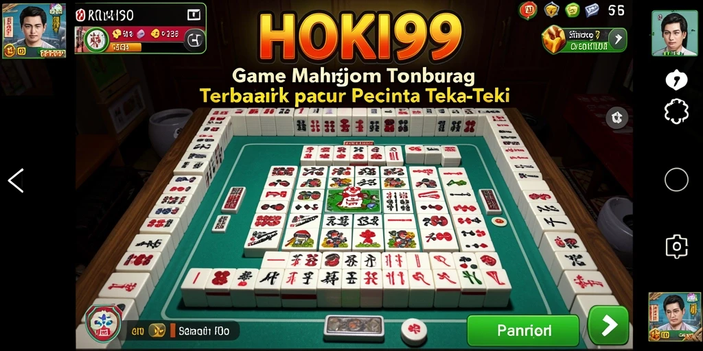 Screenshot utama HOKI99 menampilkan gameplay Mahjong yang seru dan menarik.