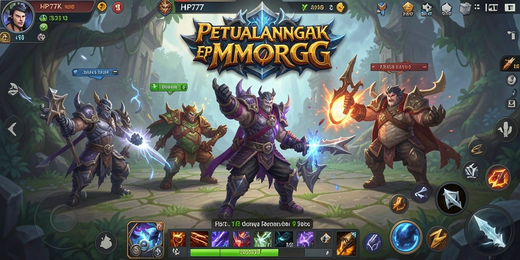 Tangkapan layar menunjukkan aksi seru dalam gameplay MMORPG.