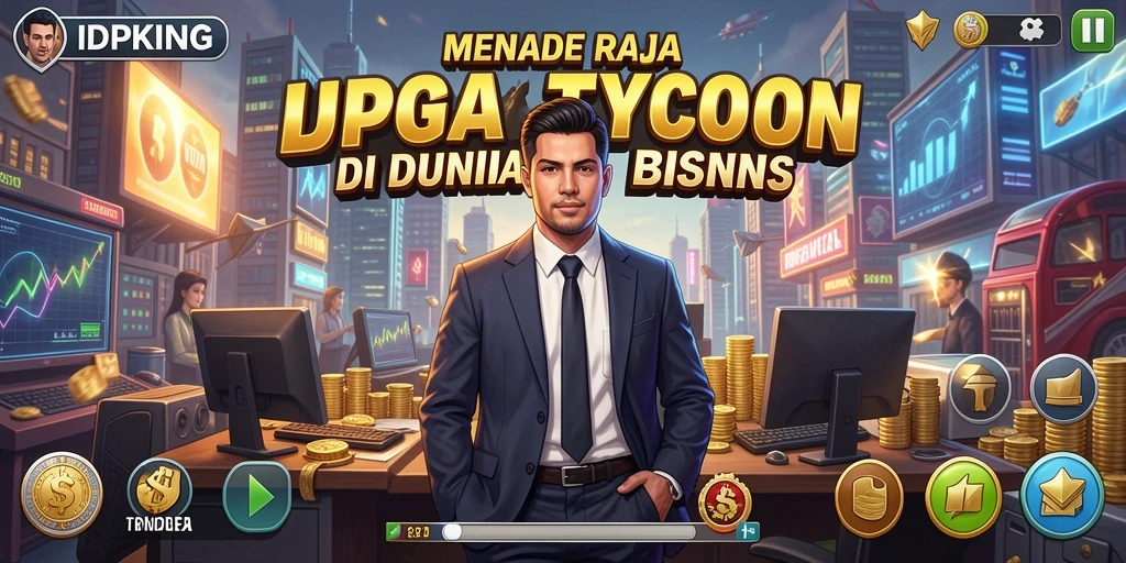 Tangkapan layar utama IDPKING menampilkan pengalaman gameplay Tycoon yang mendebarkan.