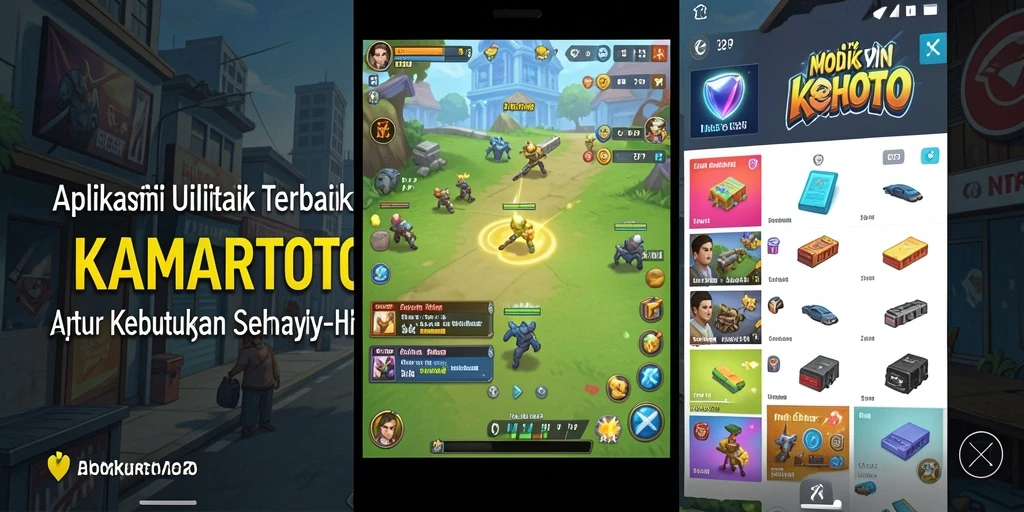 Tampilan antarmuka aplikasi KAMARTOTO yang memudahkan penggunaan.
