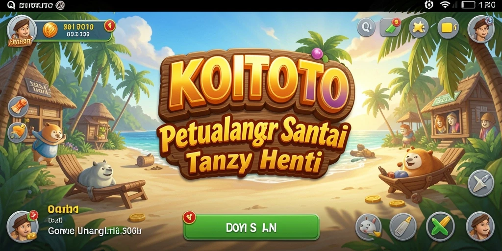 Tampilan gameplay menarik dari KOITOTO yang menampilkan momen santai.