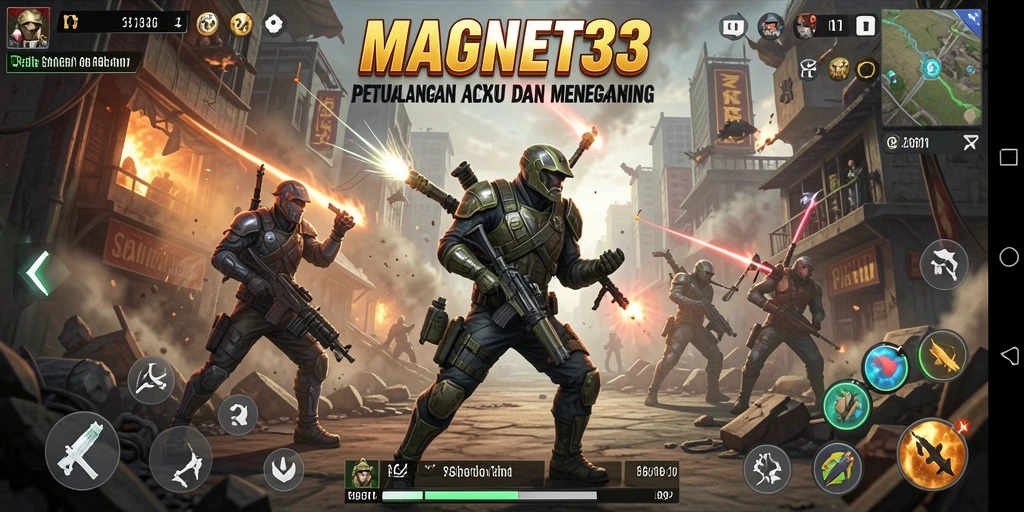 Tampilan gameplay seru dalam aksi penuh adrenaline.