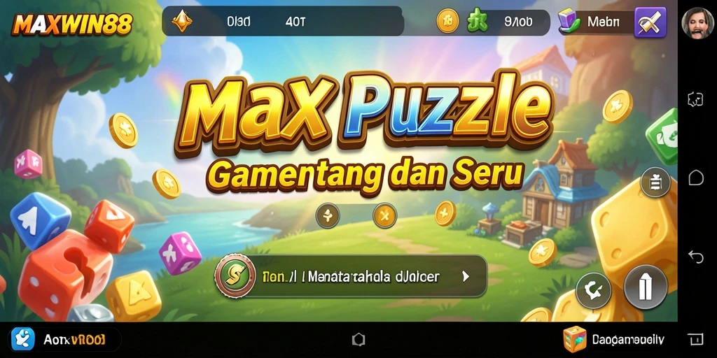 Screenshot MAXWIN88 menampilkan gameplay Puzzle yang menantang dan seru.
