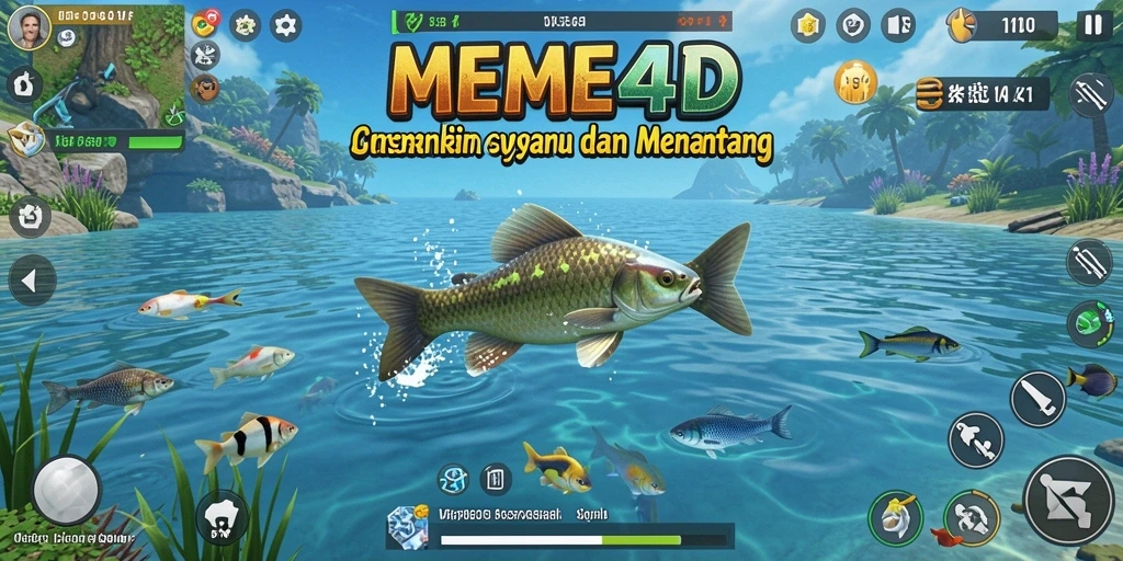 Menampilkan grafis memancing yang menakjubkan di MEME4D.
