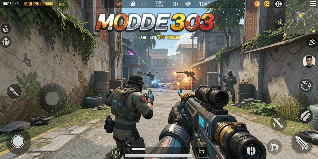 Tampilan gameplay seru dan menegangkan dalam MODE303.