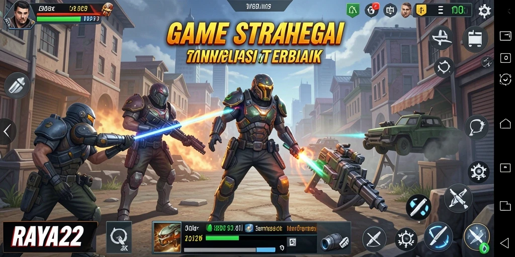 Tampilan gameplay RAYA22 yang seru dan strategis.