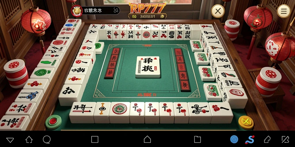 Tampilan gameplay Mahjong yang menarik dan menantang di RP777.