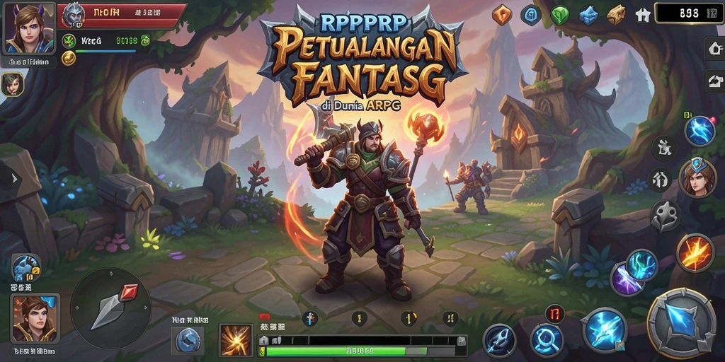 Tangkapan layar dari gameplay RPRPRP yang penuh aksi dan petualangan.